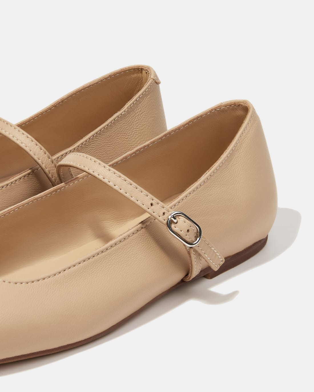 Бежевые балетки из натуральной кожи - Image 4 of 4