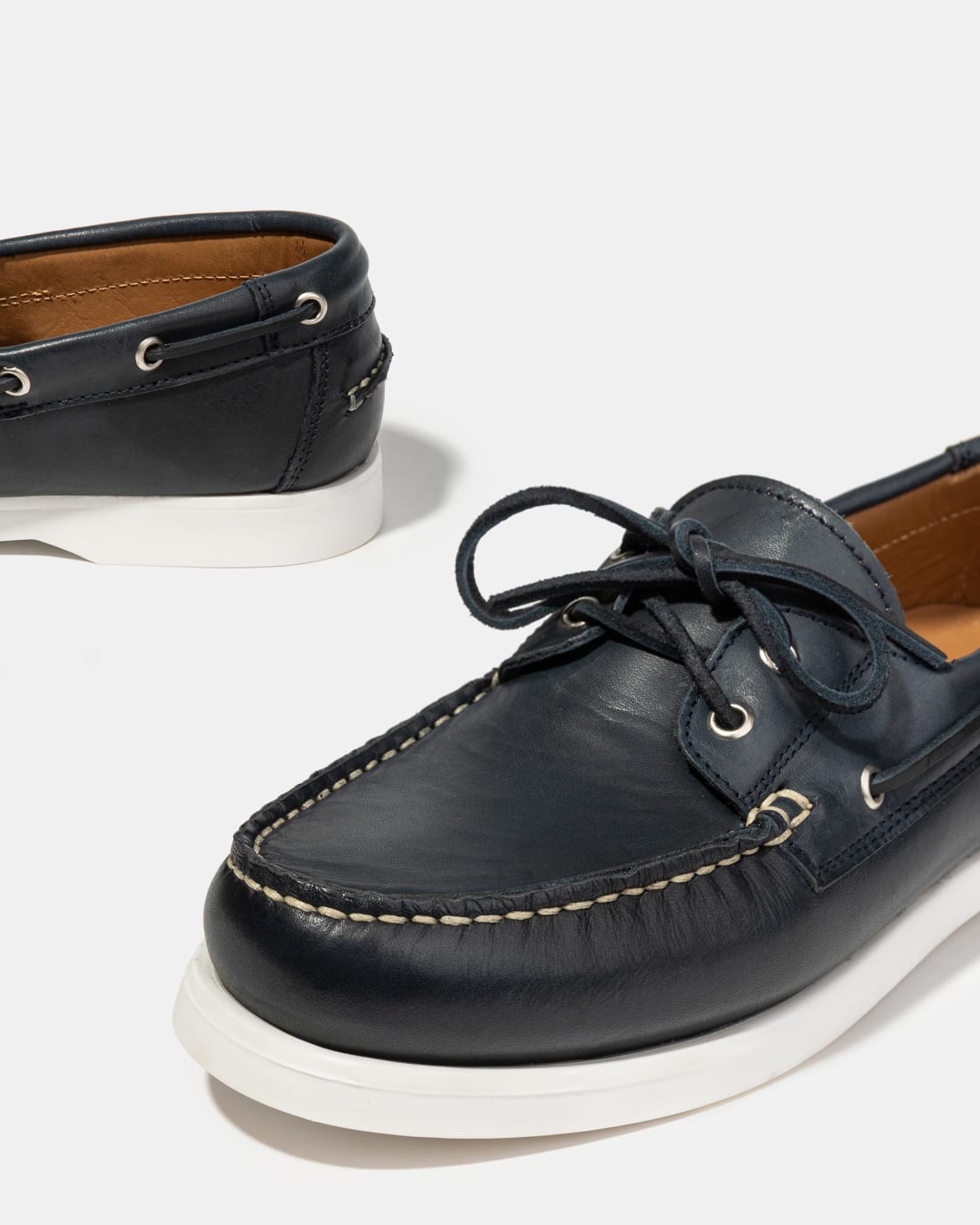 Темно-синие мокасины со шнурками - Image 4 of 5