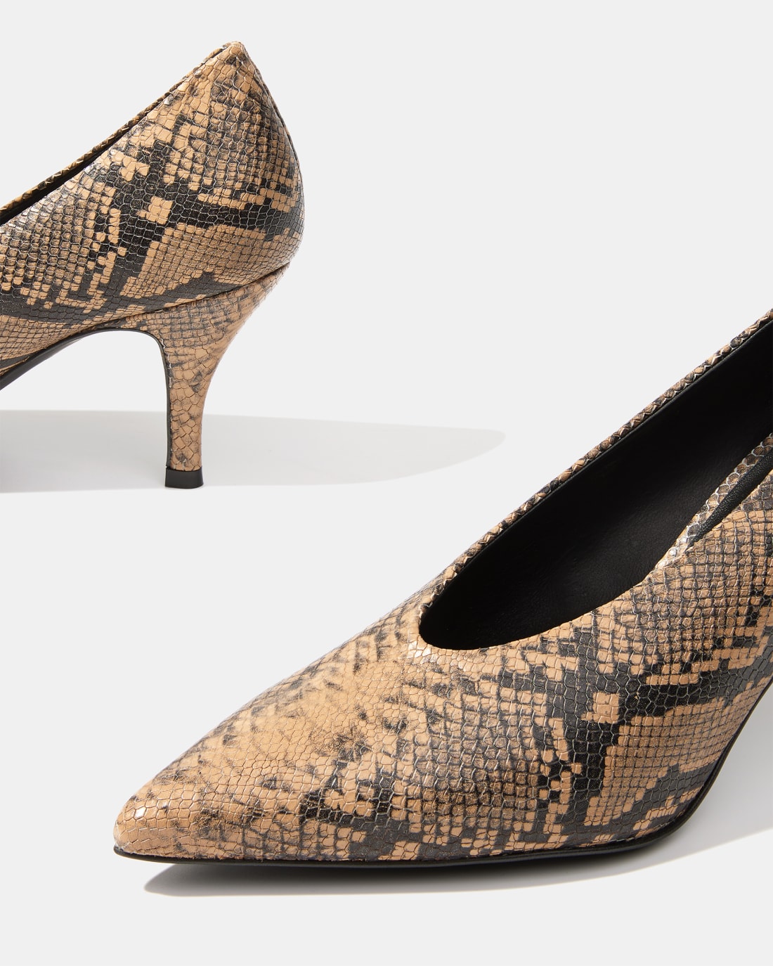 Кожаные туфли с принтом под питона - Image 4 of 5