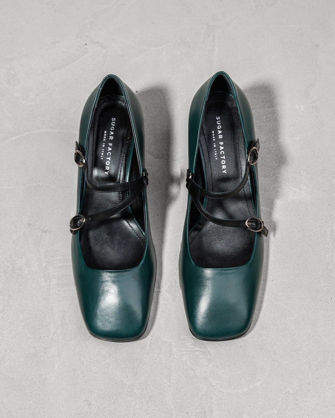 Темно-зеленые туфли из натуральной кожи - Image 3 of 6