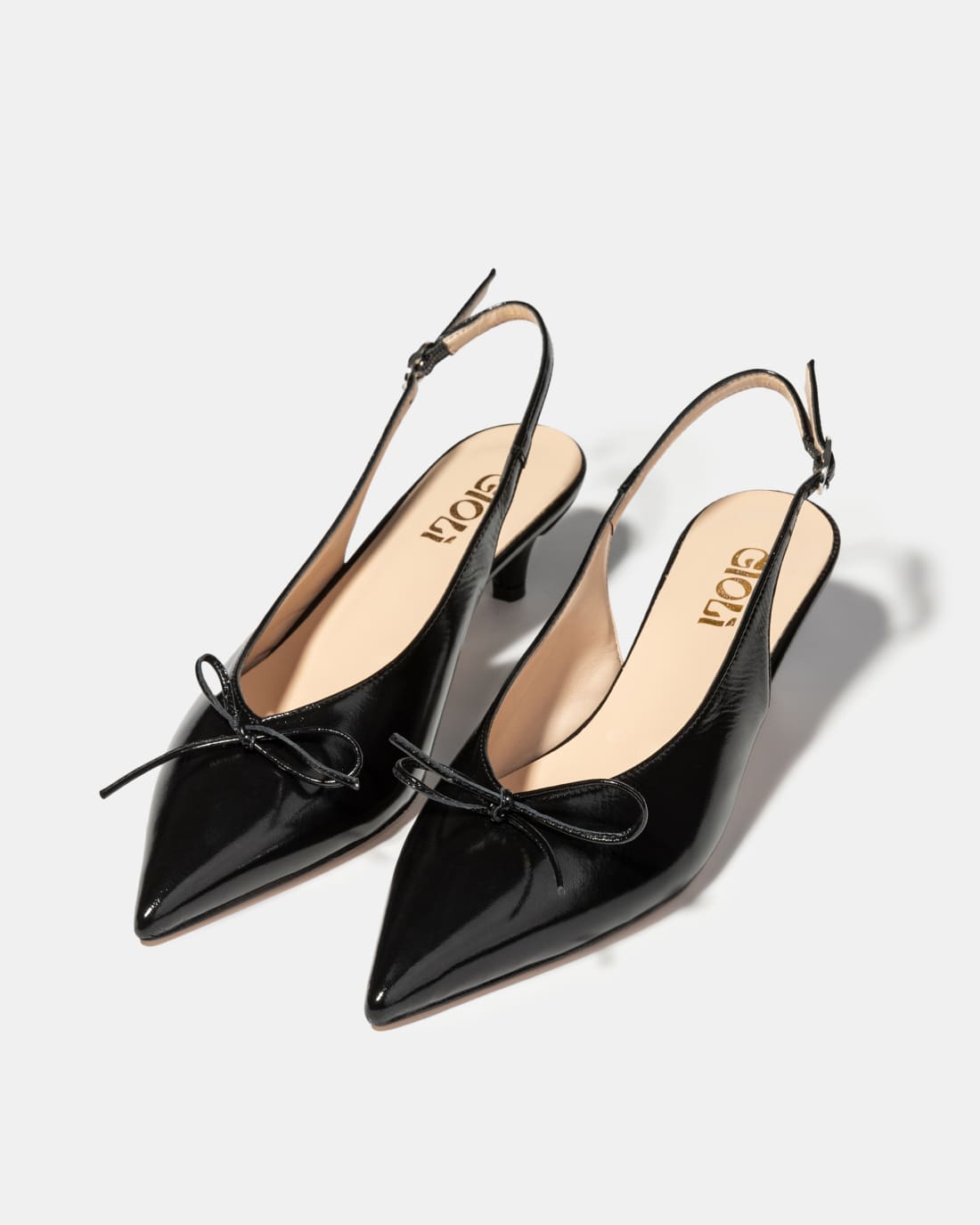 Черные кожаные туфли с бантиком - Image 2 of 5