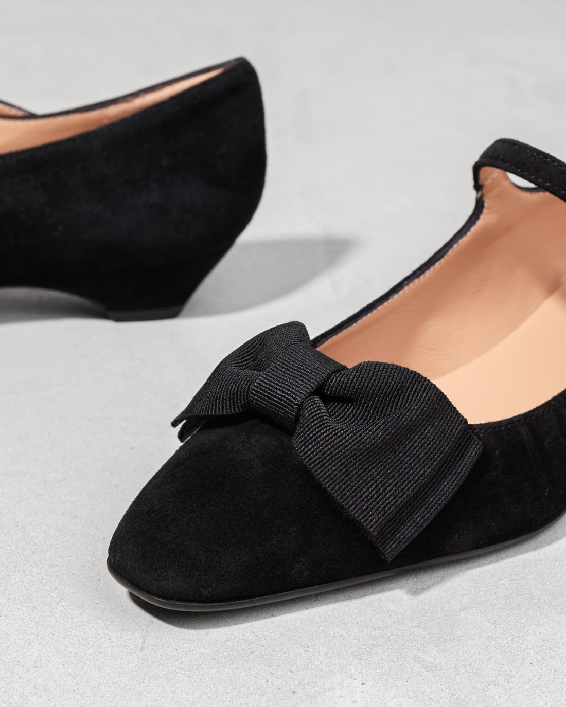 Черные замшевые туфли с бантом - Image 4 of 7