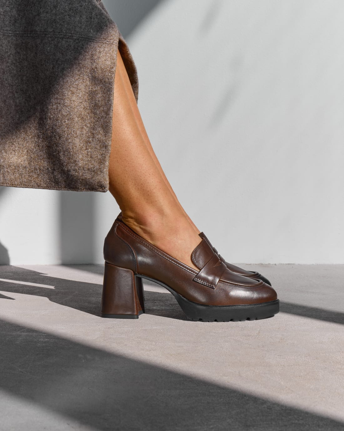 Коричневые лоферы из натуральной кожи - Image 5 of 6