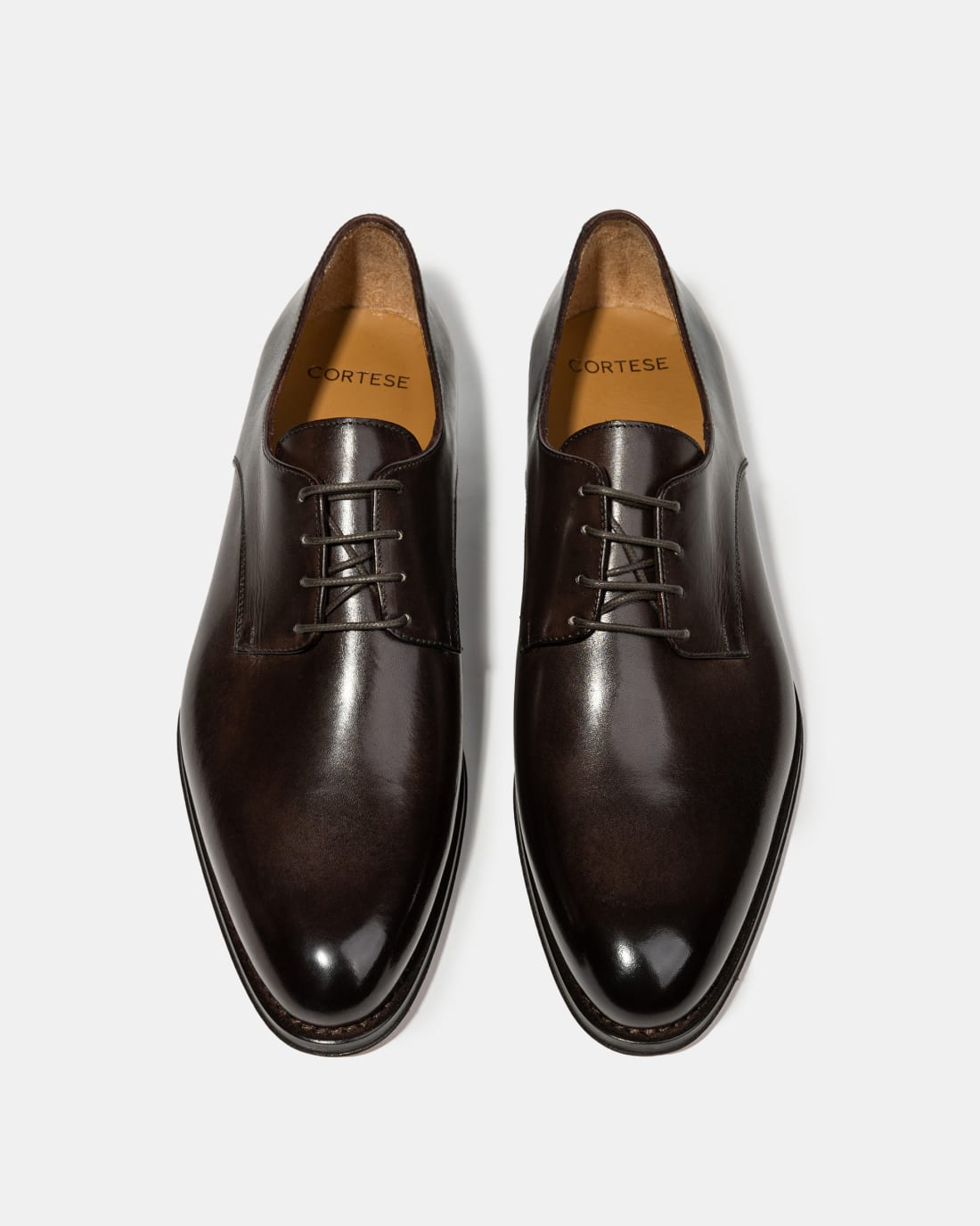 Тёмно-коричневые кожаные туфли - Image 3 of 5