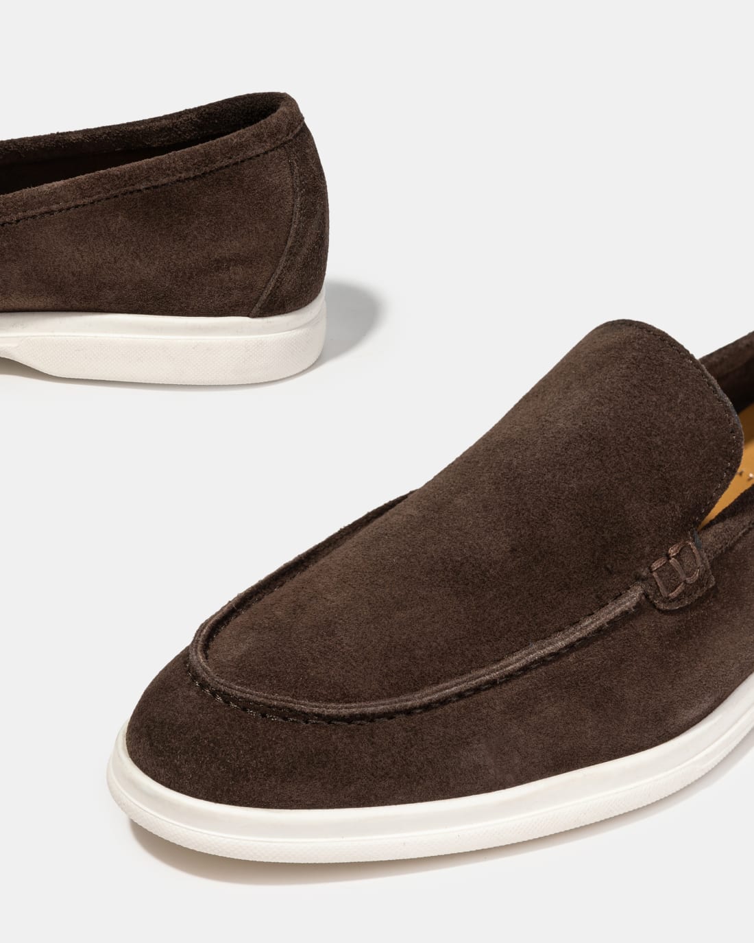 Темно-коричневые замшевые лоферы - Image 4 of 5