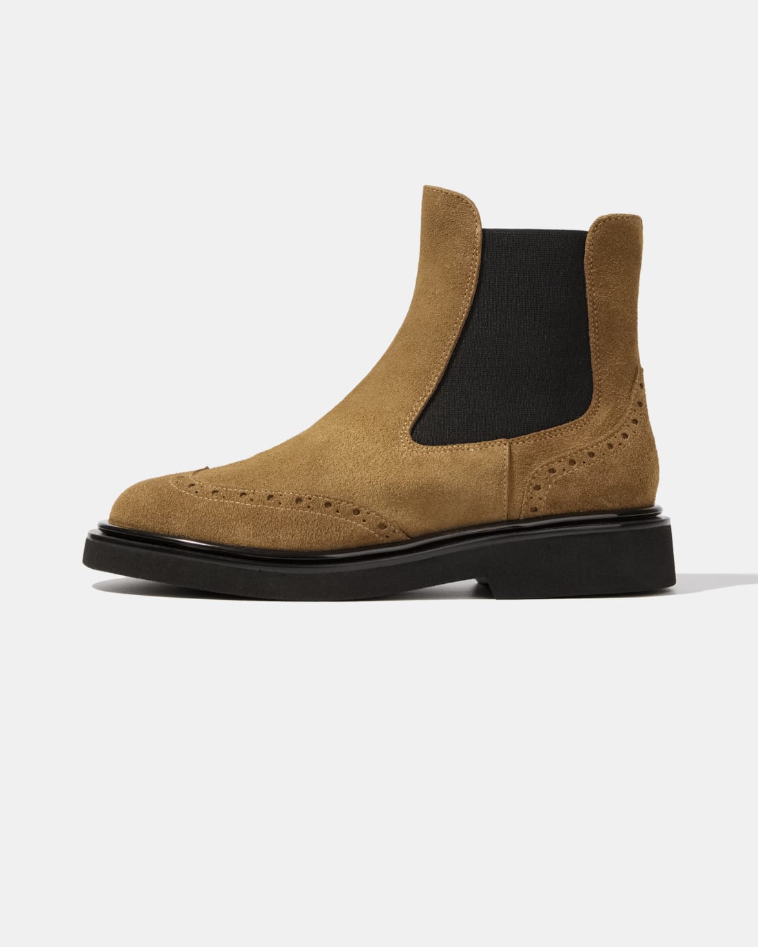 Ботинки челси из замши горчичного цвета