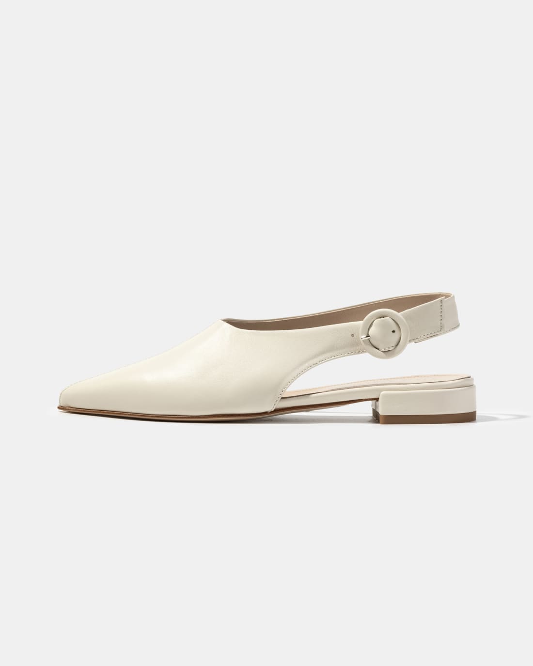 Молочные туфли на низком каблуке - Image 1 of 5