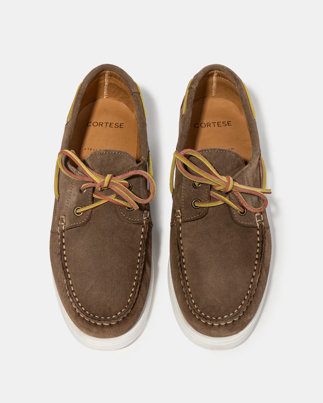 Коричневые замшевые мокасины со шнурками - Image 3 of 5