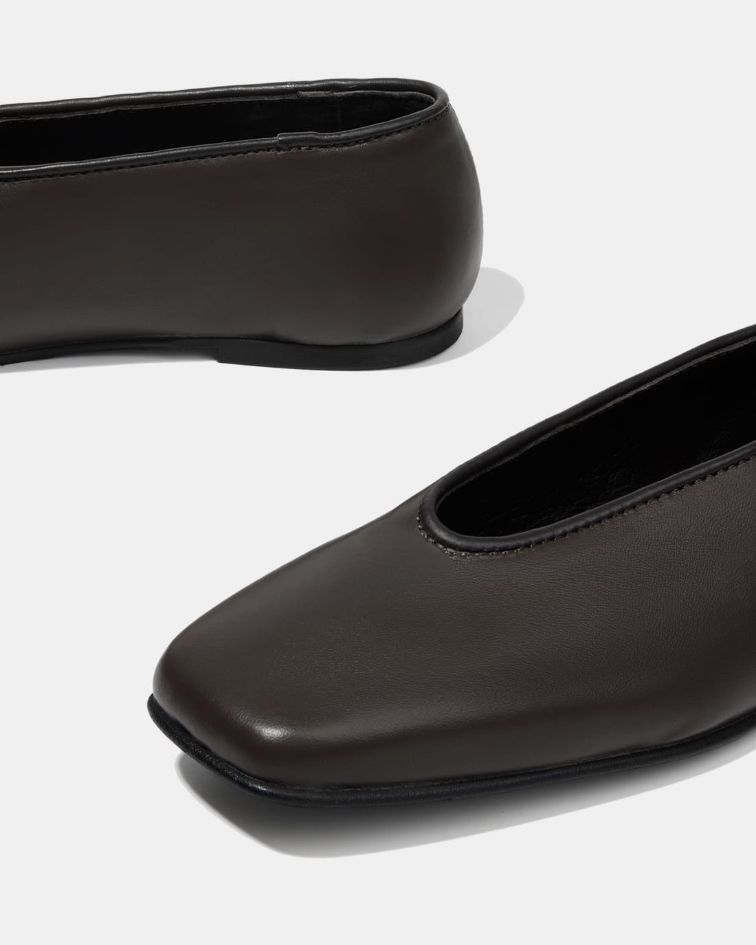 Темно-коричневые балетки из натуральной кожи - Image 5 of 5
