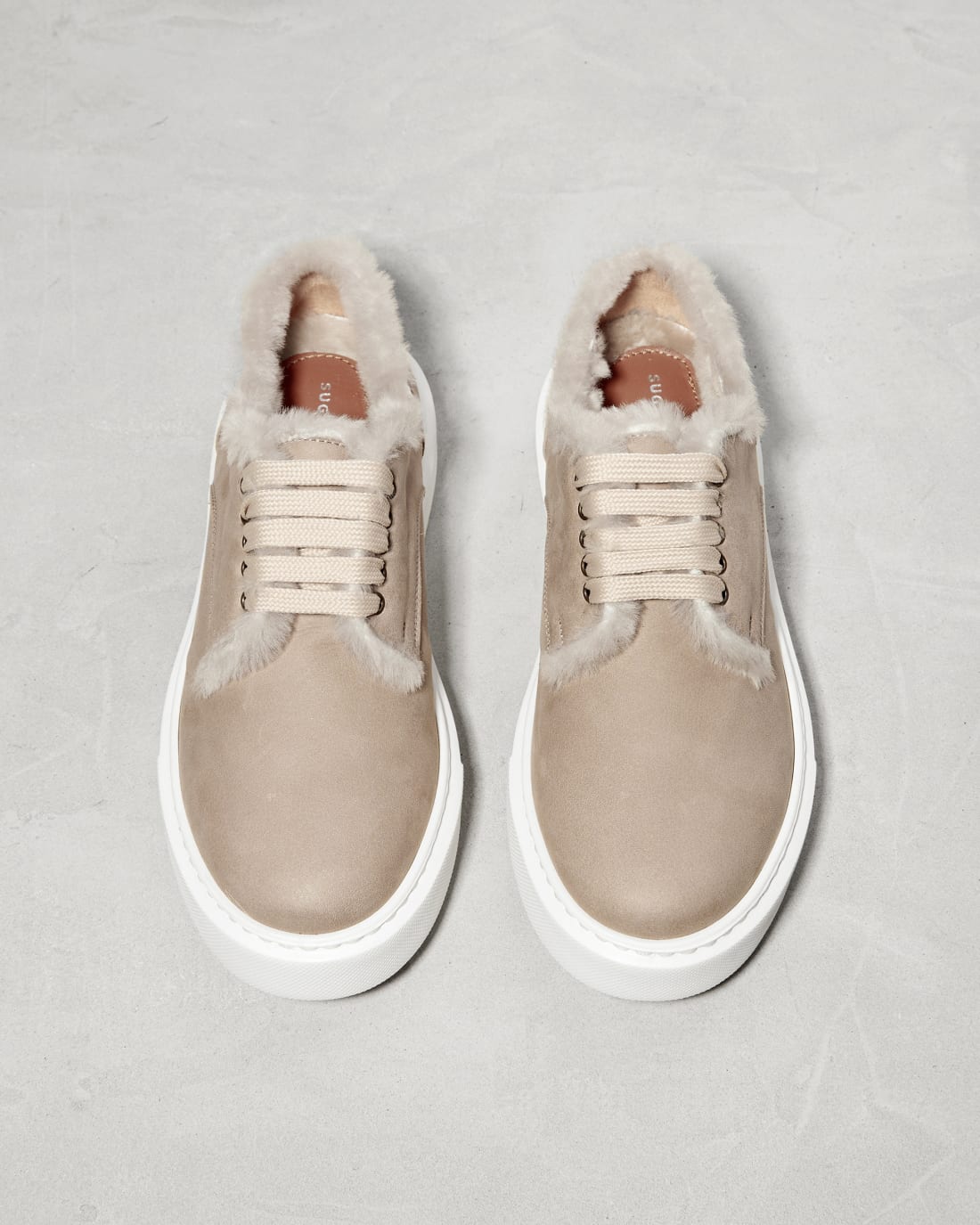 Серые кожаные полуботинки на меху - Image 3 of 6