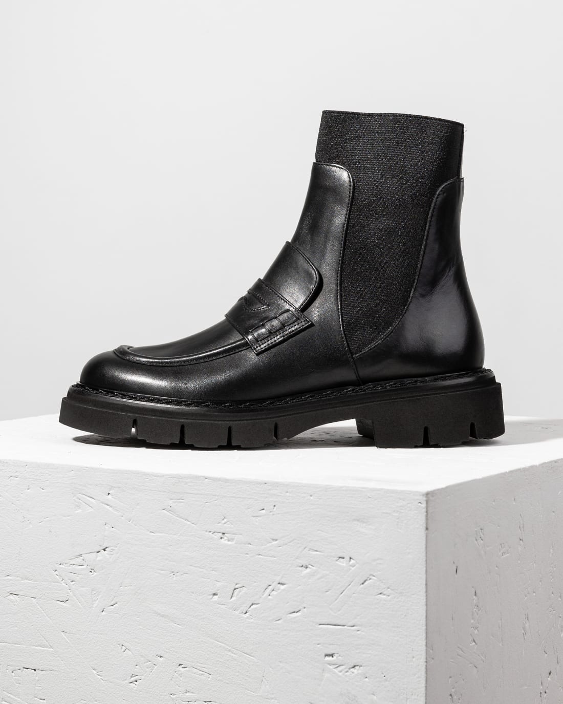 Черные кожаные ботинки - Image 1 of 5