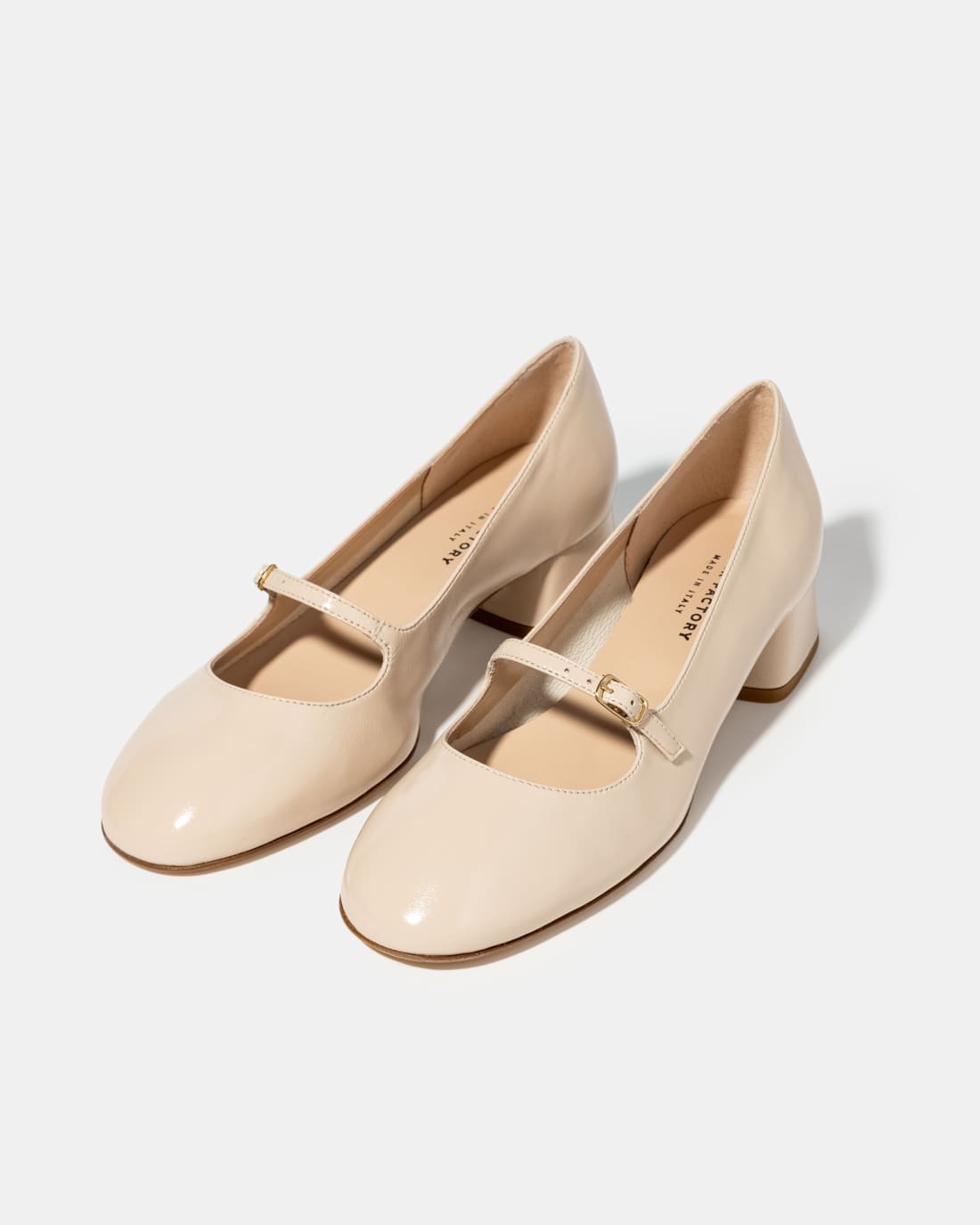 Кремово-бежевые туфли из натуральной кожи - Image 2 of 4