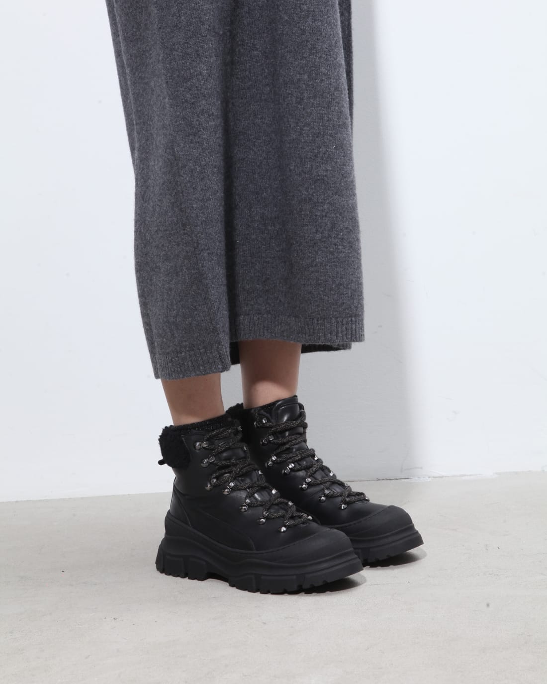 Черные зимние кожаные ботинки - Image 6 of 7