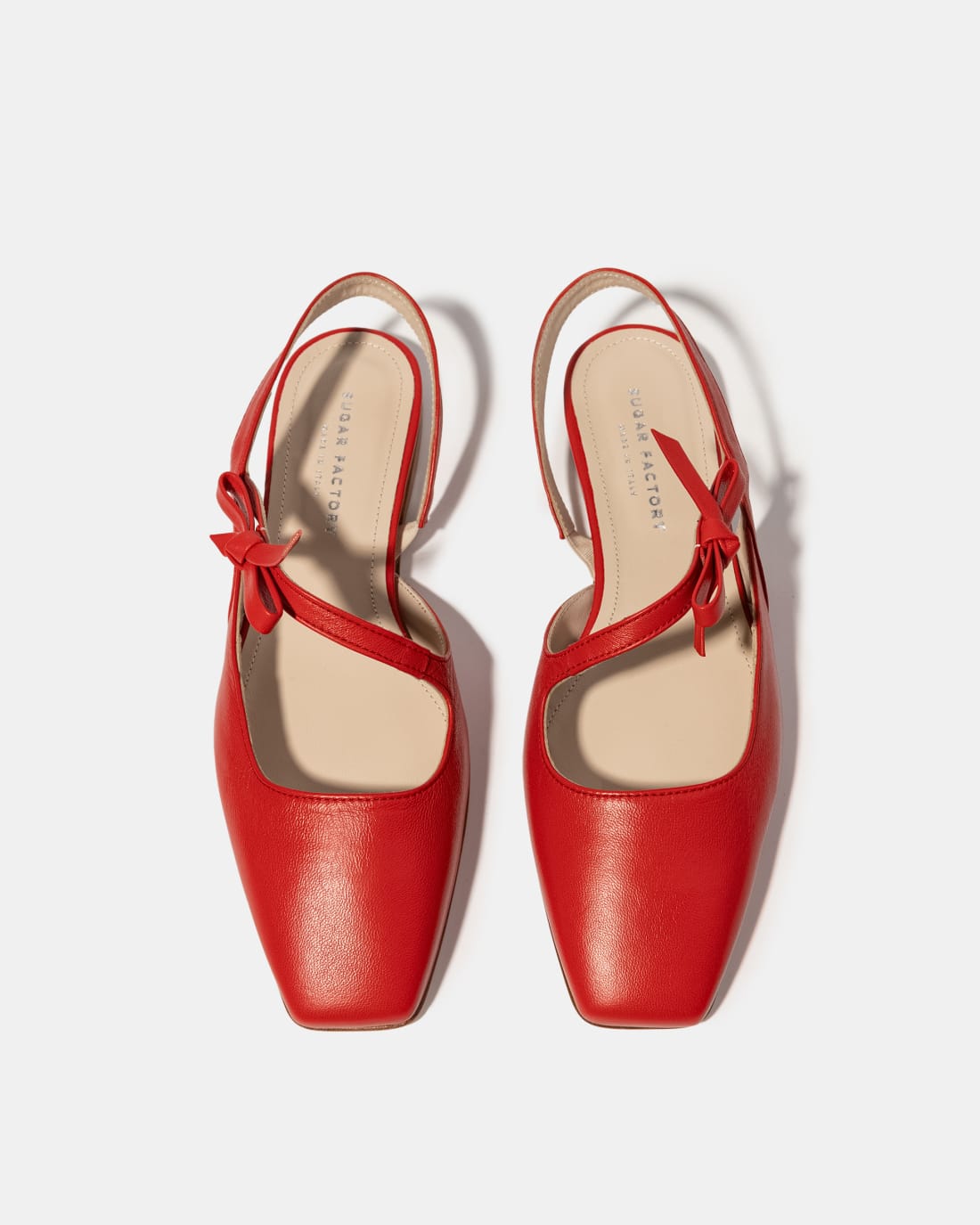 Красные туфли с ремешками и бантиком - Image 3 of 5