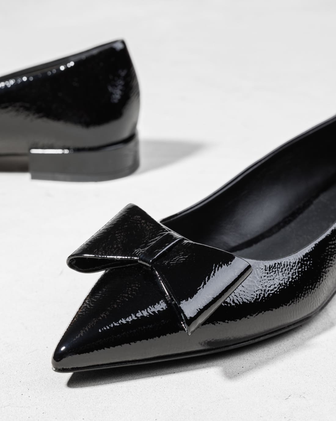Черные лакированные туфли с бантом - Image 4 of 7