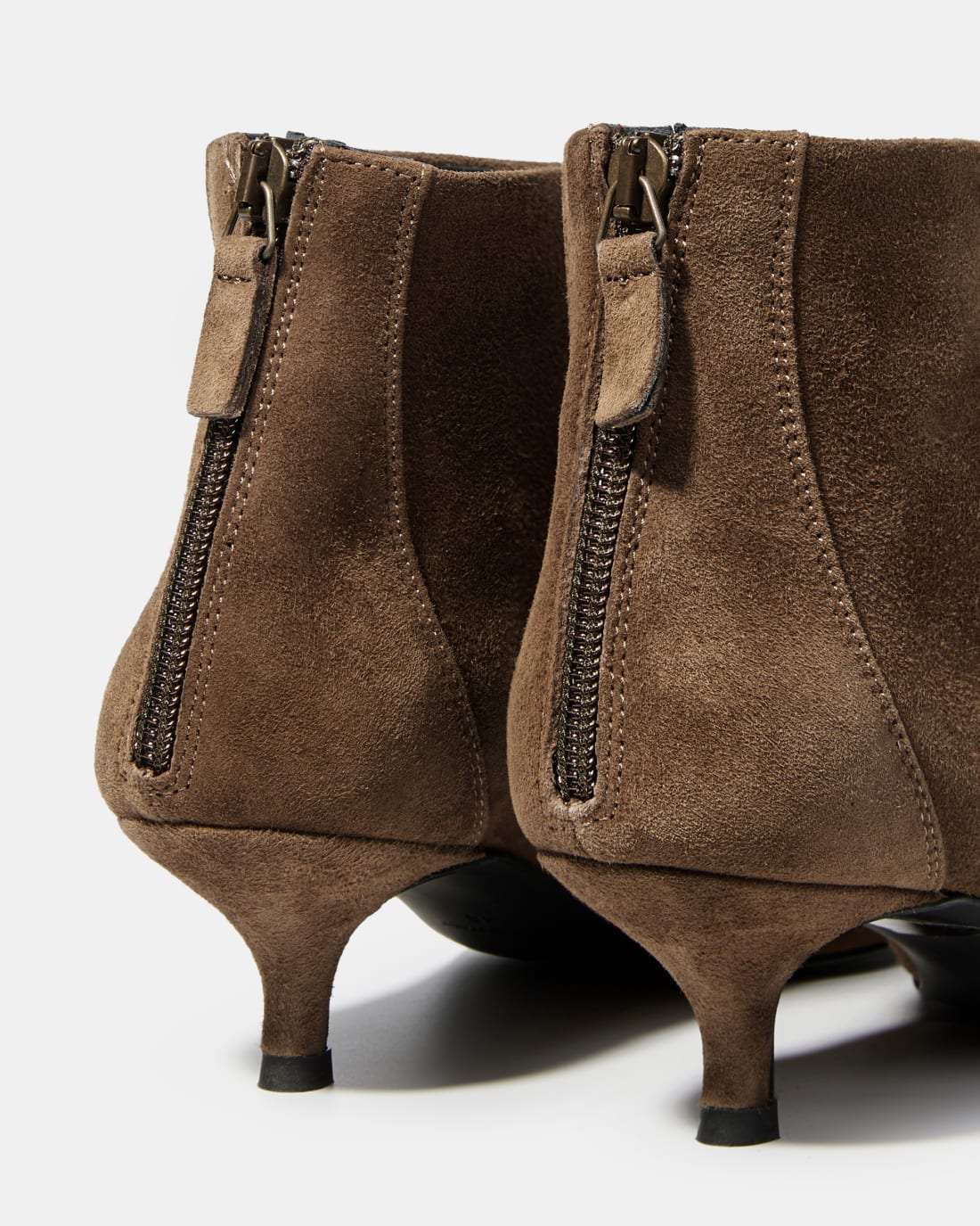 Коричневые замшевые ботильоны - Image 4 of 6