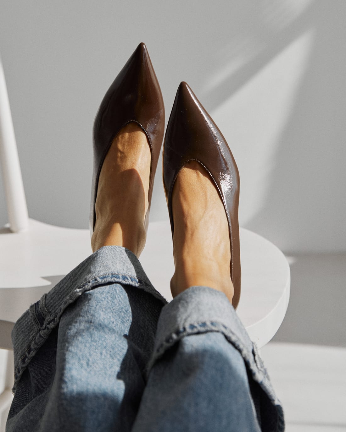 Темно-коричневые туфли из натуральной кожи - Image 5 of 5