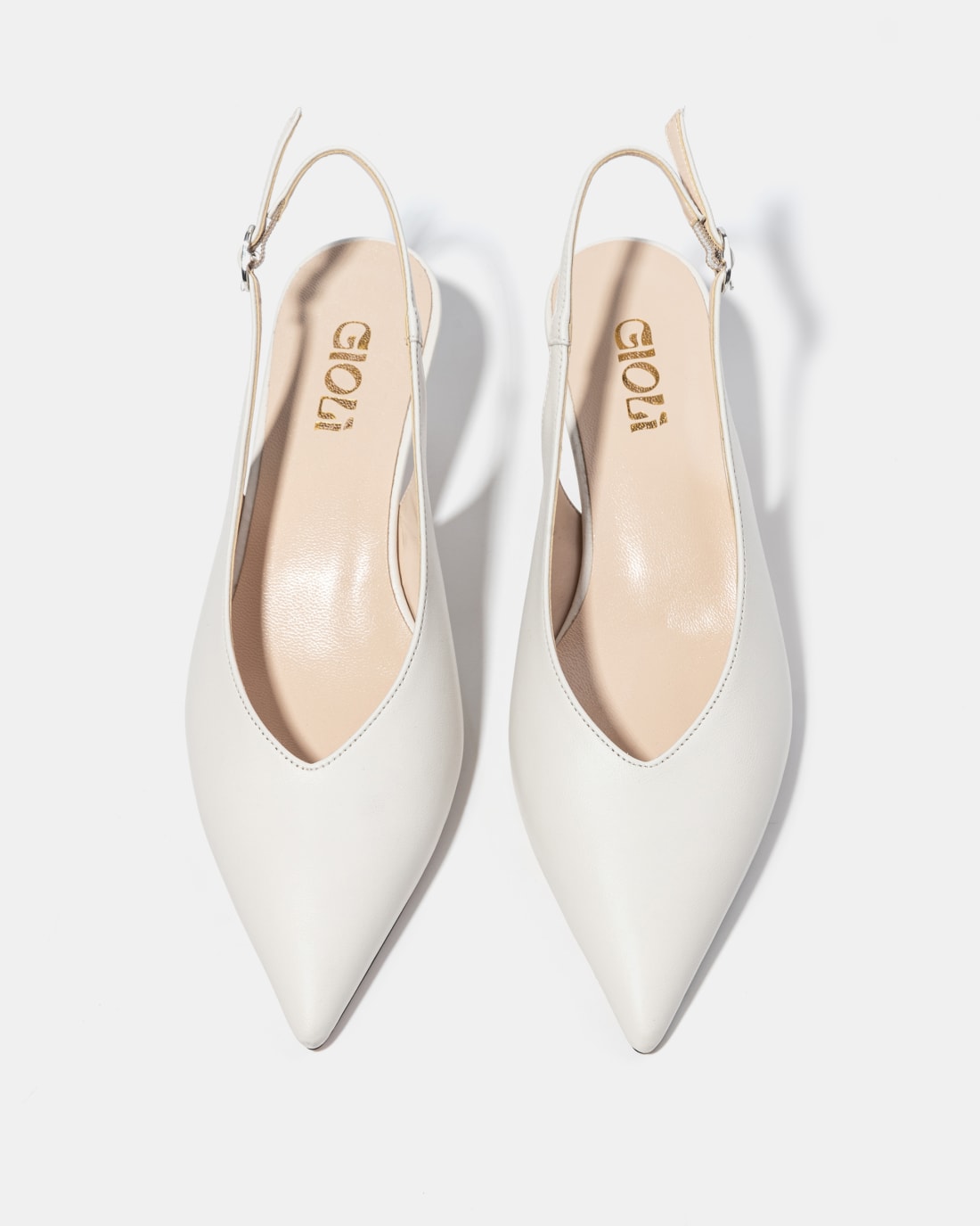 Белые кожаные туфли - Image 3 of 5