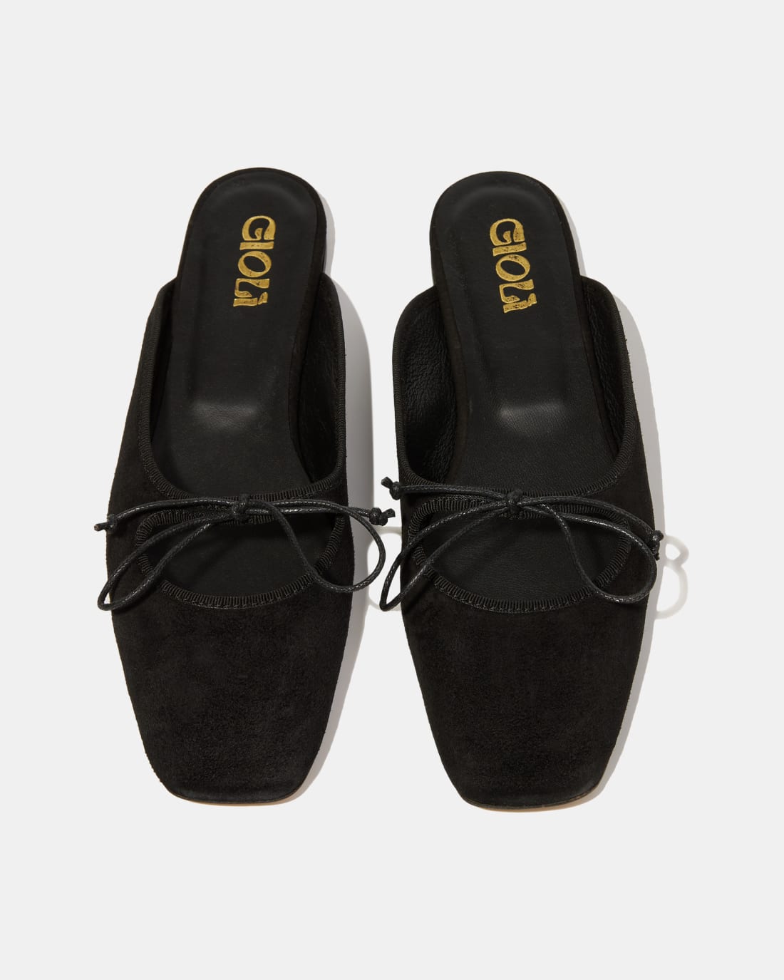 Черные замшевые слиперы с бантиком - Image 3 of 4