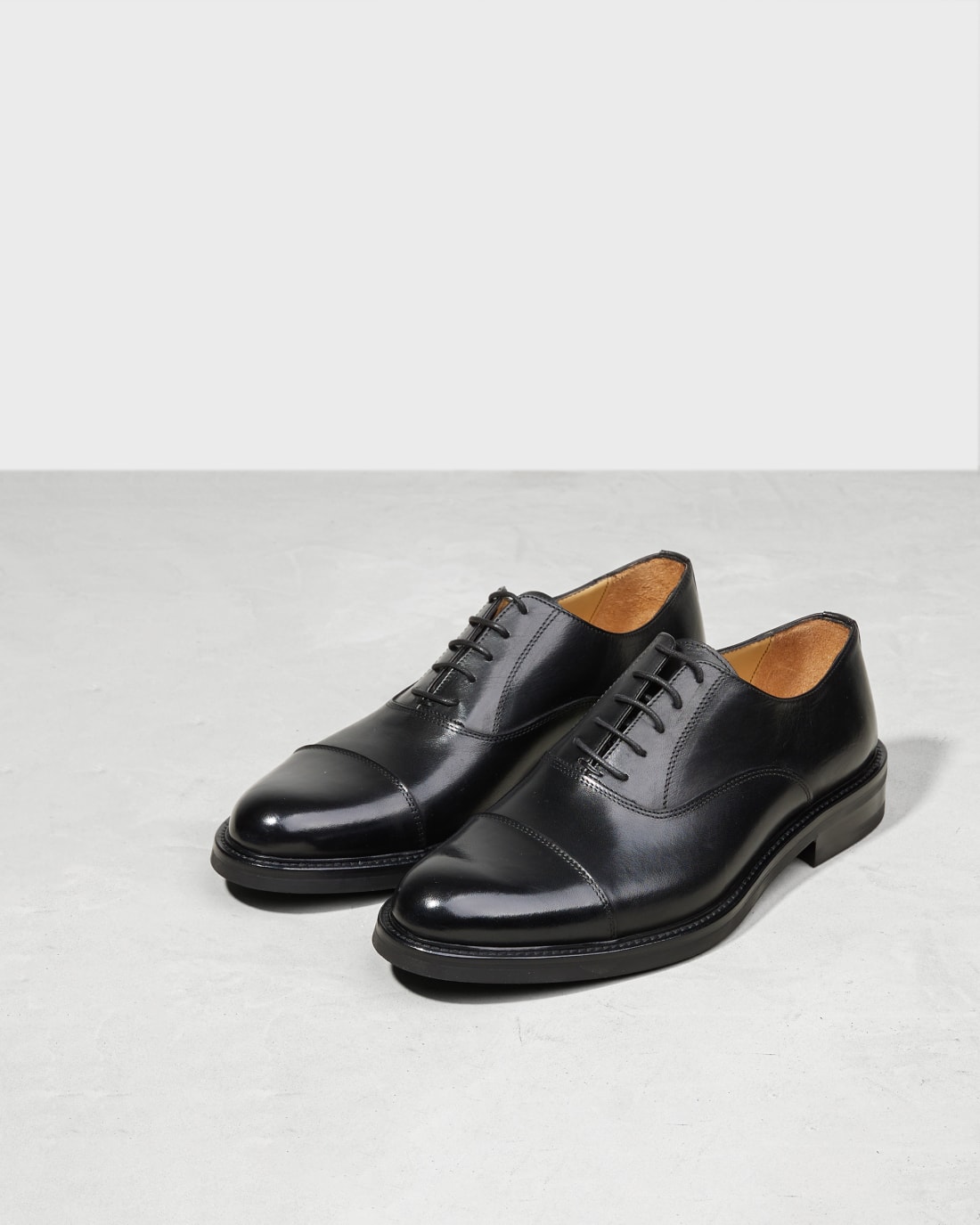 Черные кожаные мужские туфли - Image 2 of 5