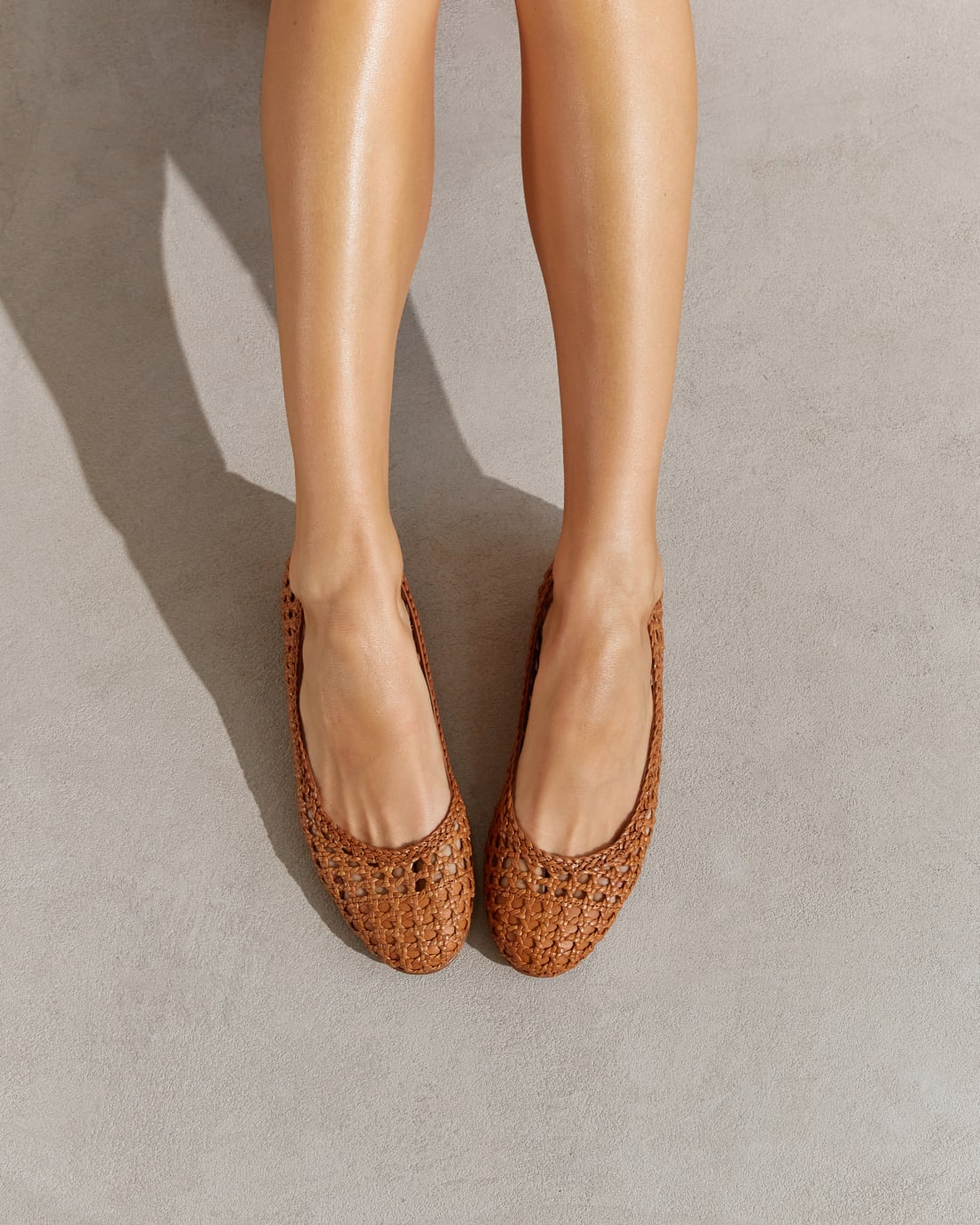 Коричневые кожаные балетки - Image 6 of 6