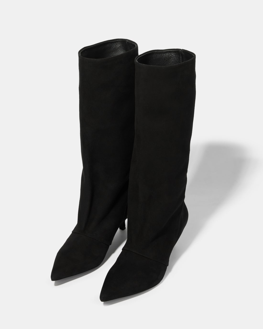 Черные замшевые сапоги - Image 2 of 6