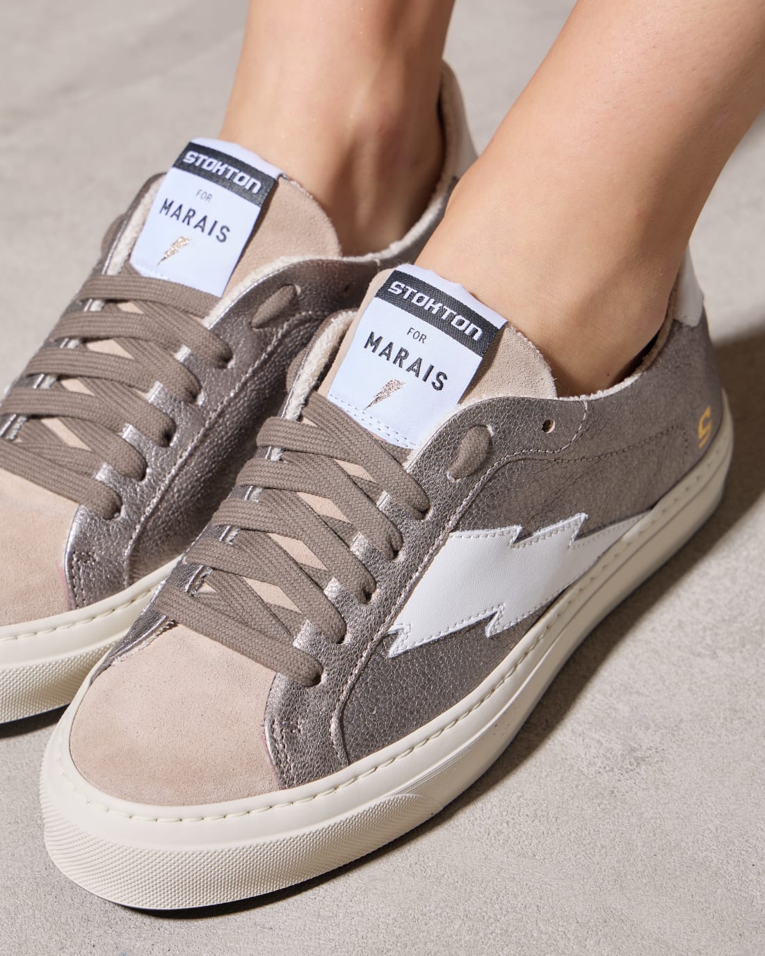 Бежевые кеды из натуральной кожи - Image 6 of 6