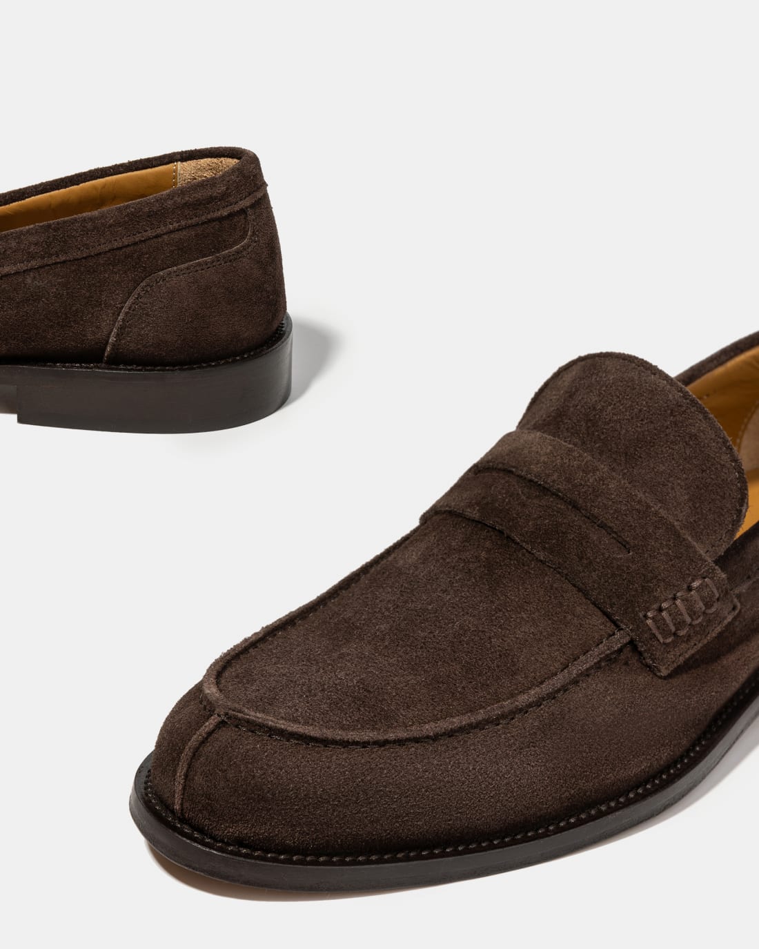 Темно-коричневые замшевые лоферы - Image 4 of 5