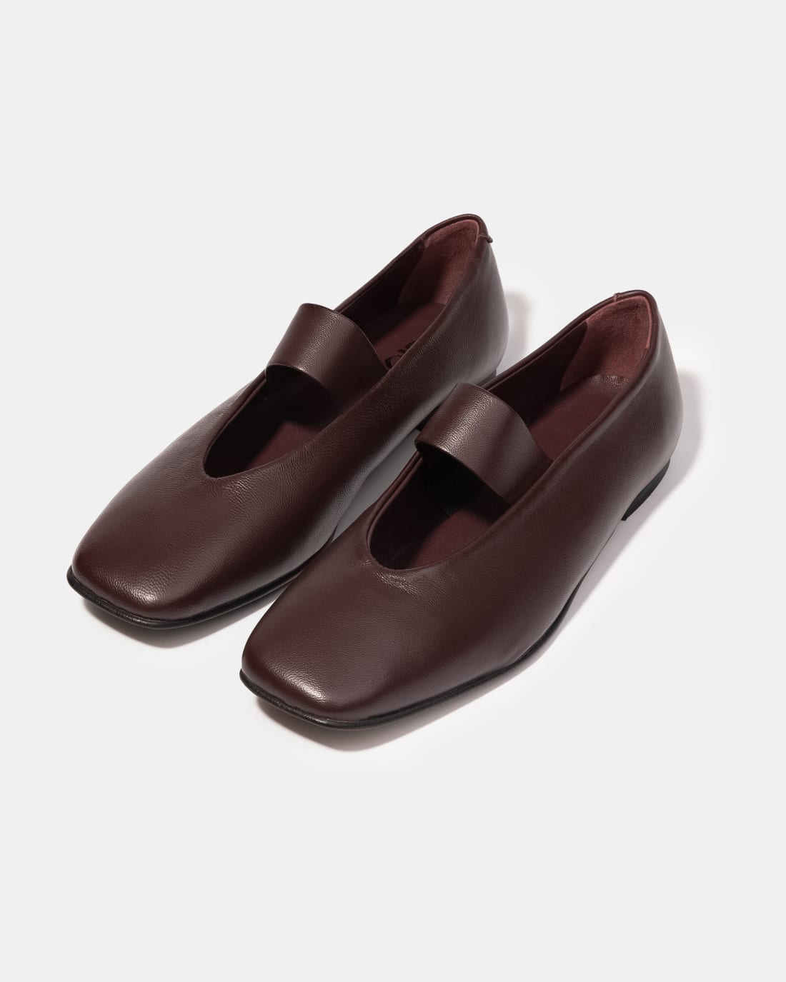 Бордовые балетки из натуральной кожи - Image 2 of 4