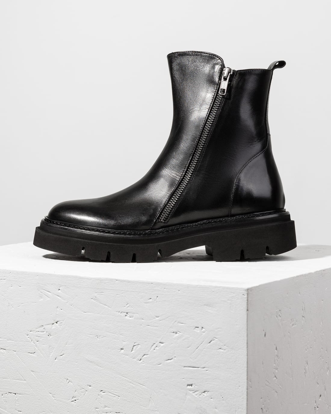 Черные кожаные ботинки - Image 1 of 6