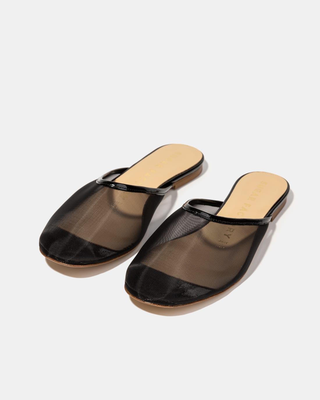 Черные слиперы из текстильной сетки - Image 2 of 5