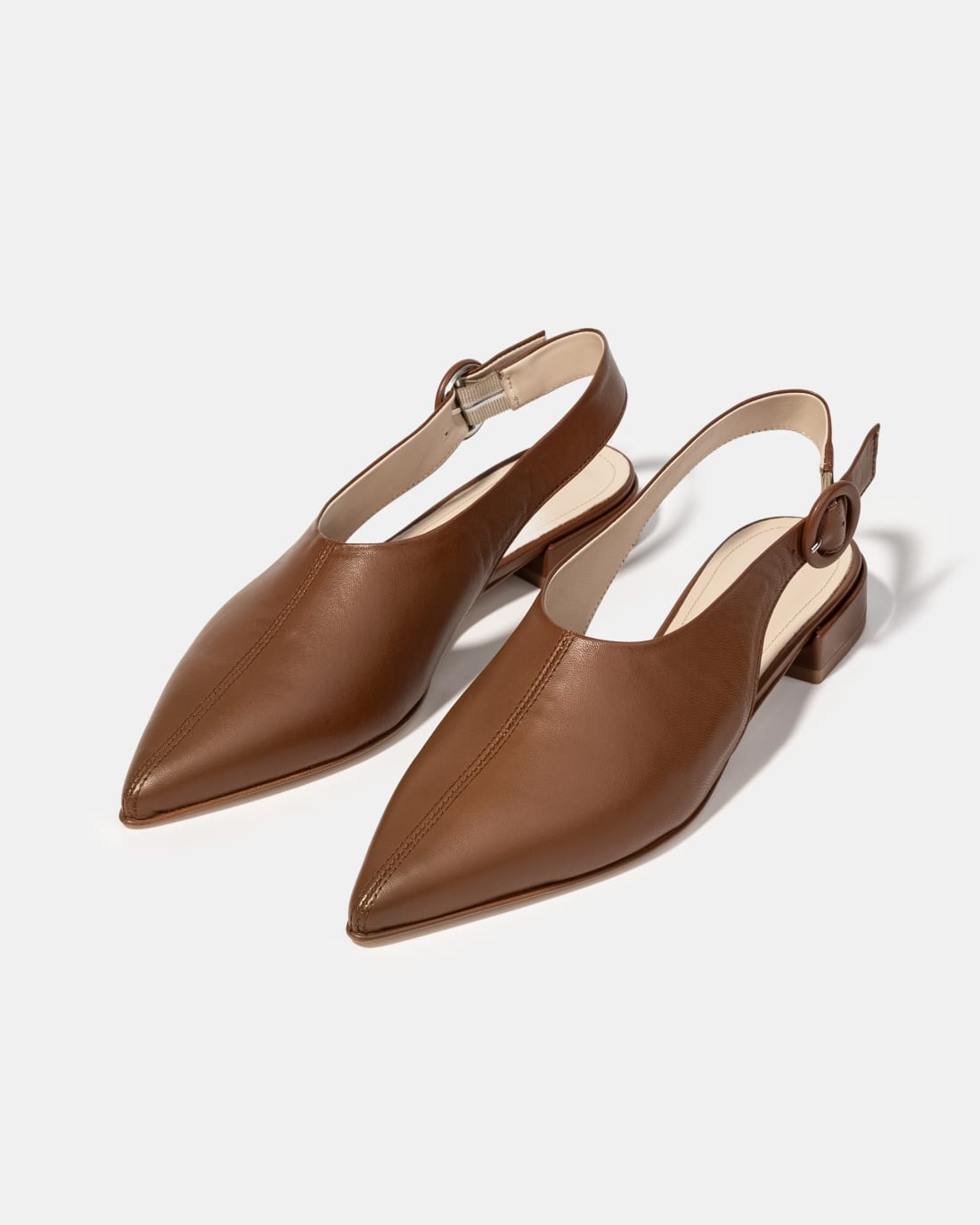 Коричневые туфли на низком каблуке - Image 2 of 5