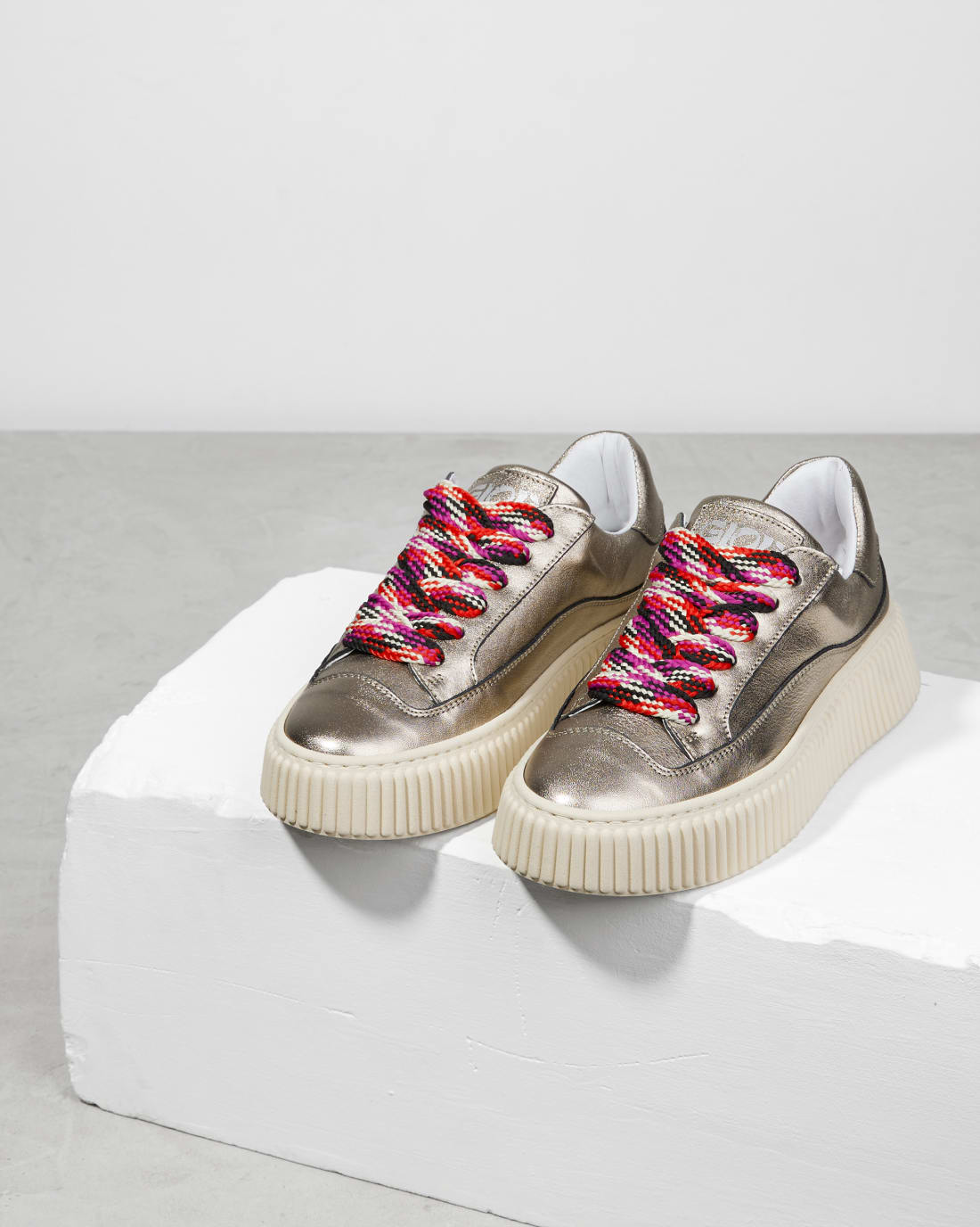 Серебряные кеды из натуральной кожи - Image 2 of 4