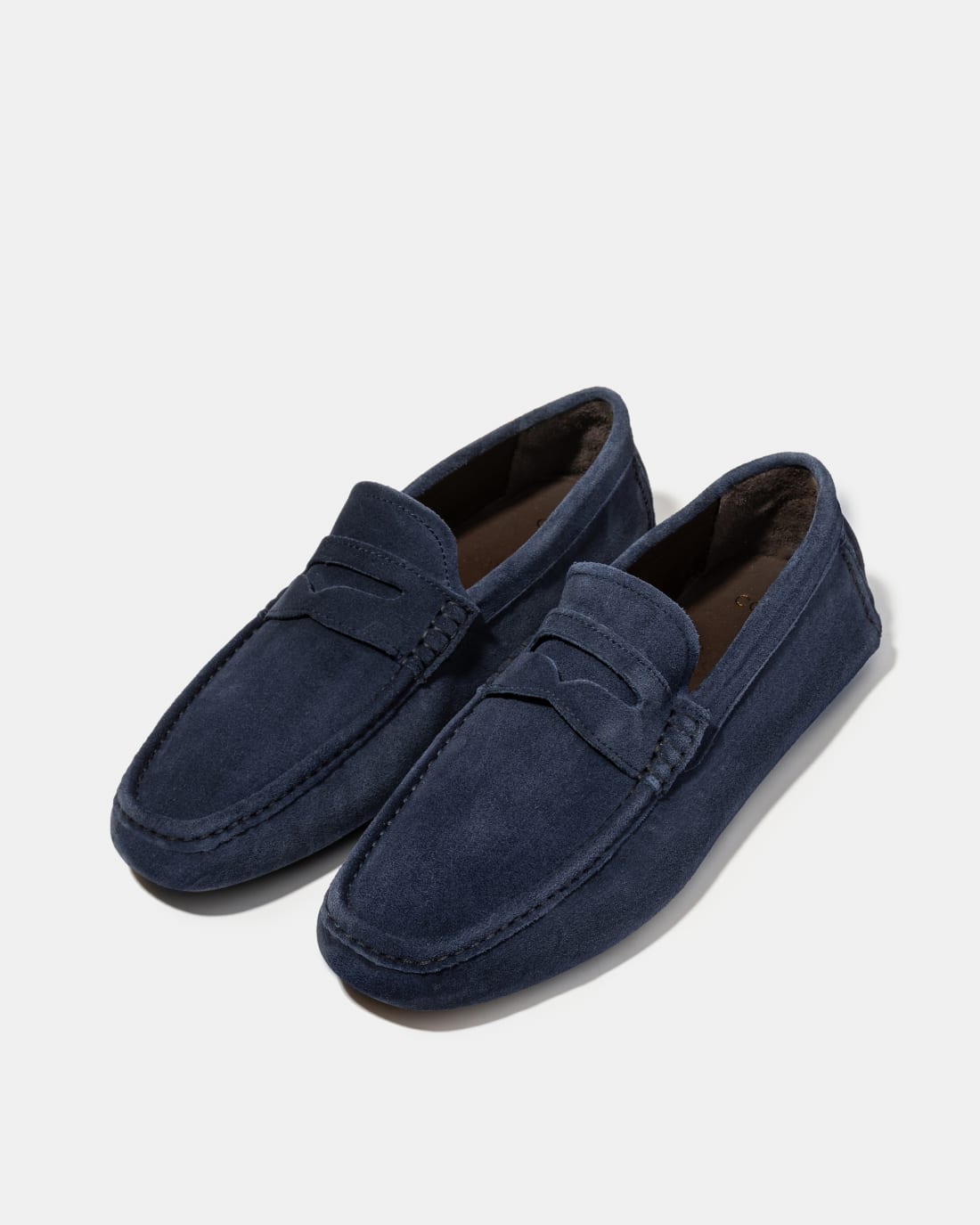 Темно-синие замшевые мокасины - Image 2 of 5