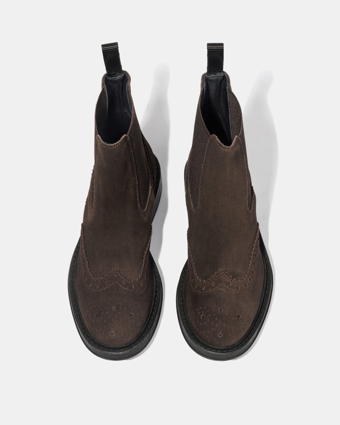 Темно-коричневые замшевые ботинки Chelsea - Image 3 of 4