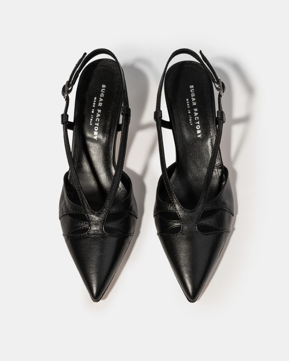 Чёрные кожаные туфли с ремешками - Image 3 of 4