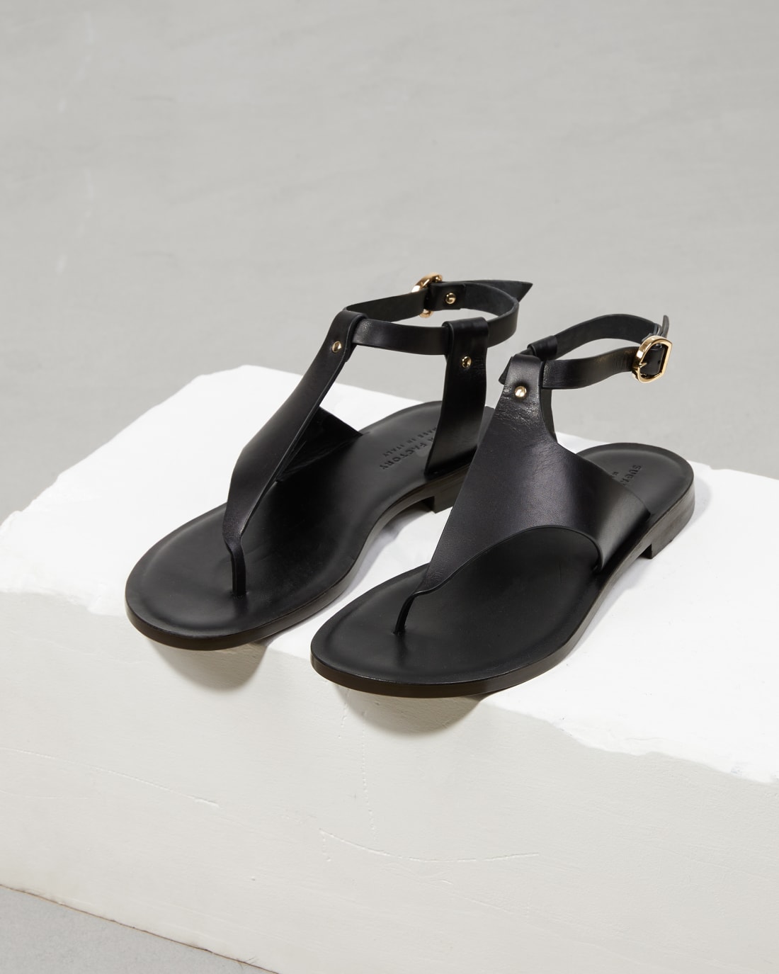 Черные кожаные сандалии - Image 3 of 6