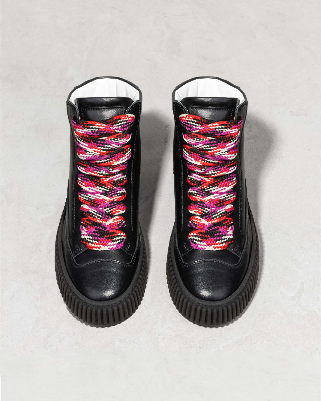 Черные кожаные кеды - Main image