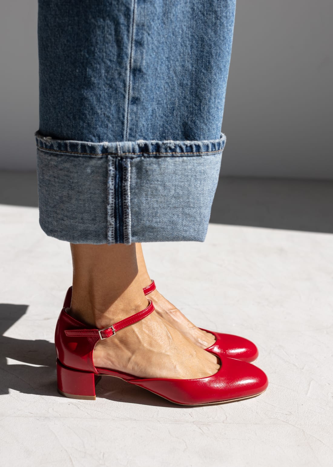 Красные лакированные туфли на каблуке - Image 5 of 5