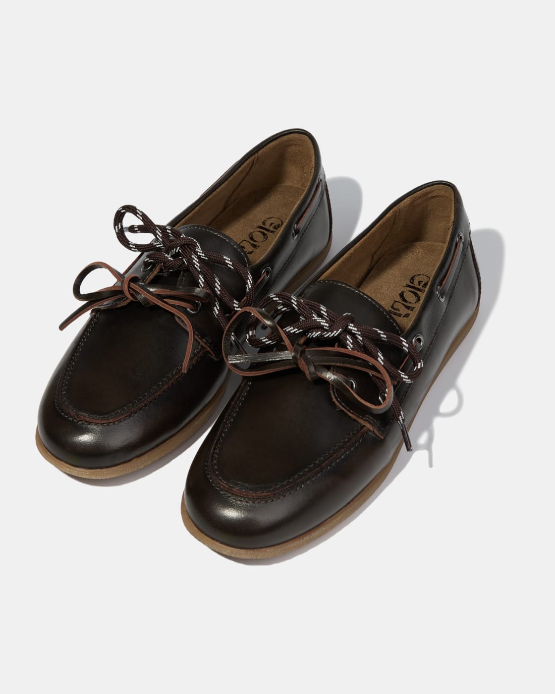 Тёмно-коричневые мокасины из натуральной кожи