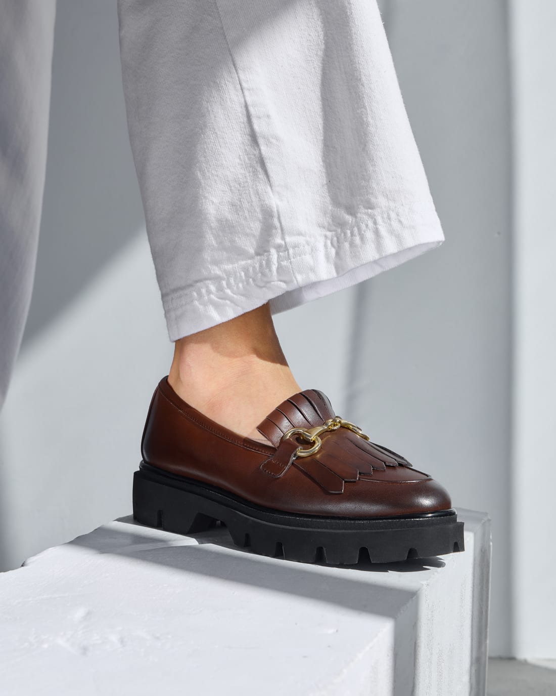 Коричневые лоферы из натуральной кожи - Image 5 of 7