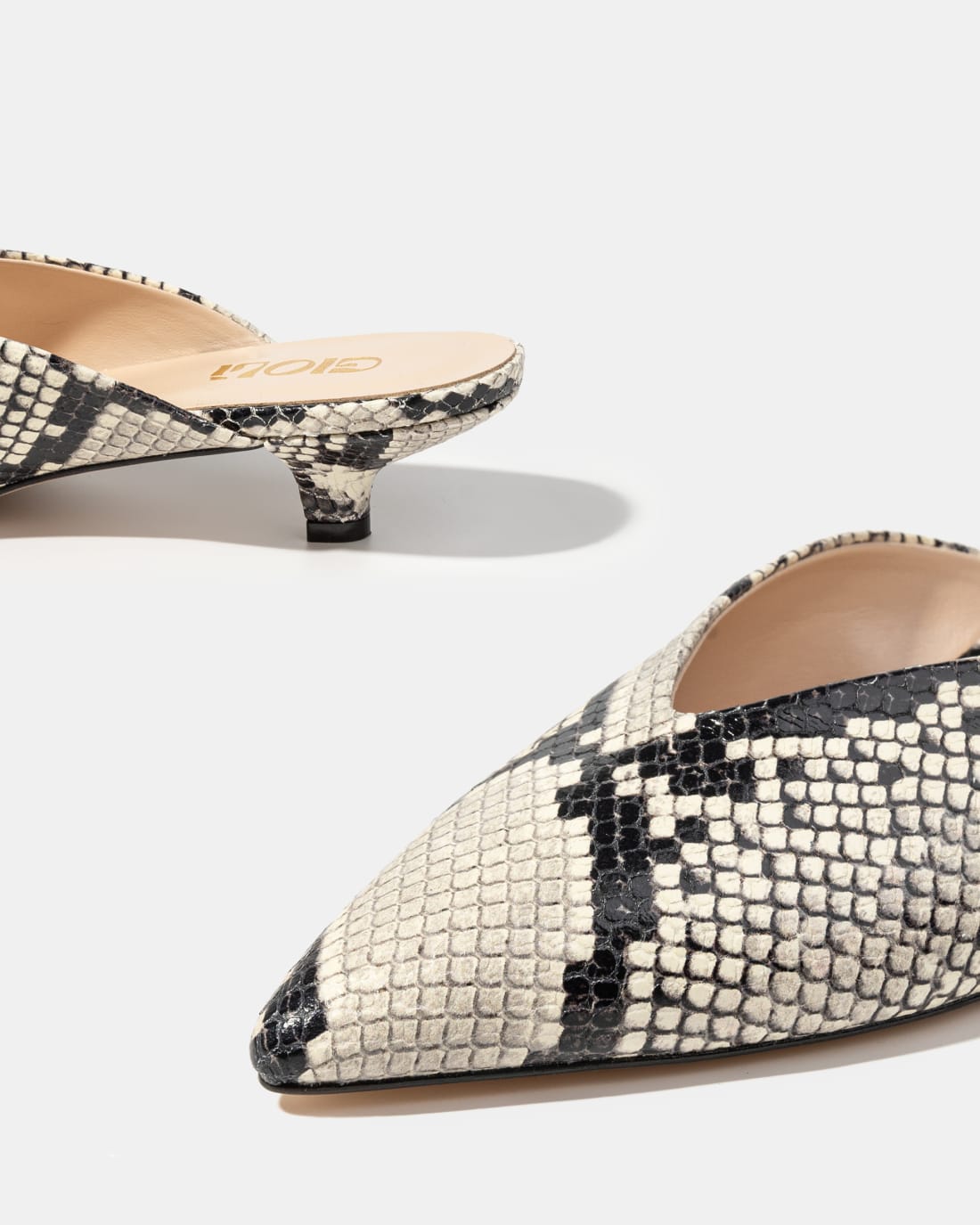 Кожаные мюли с принтом питона - Image 4 of 5