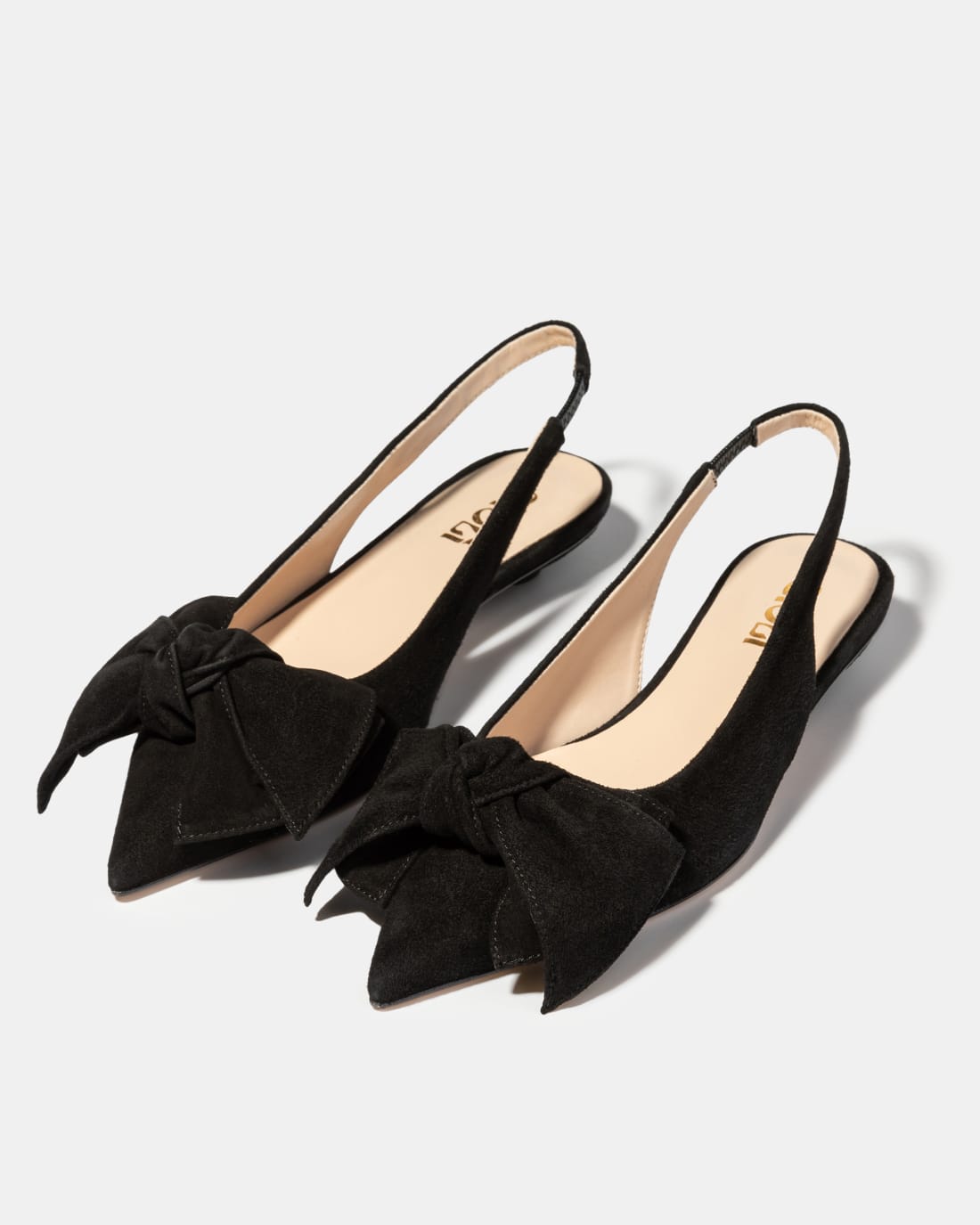 Черные замшевые туфли с бантиком - Image 2 of 5
