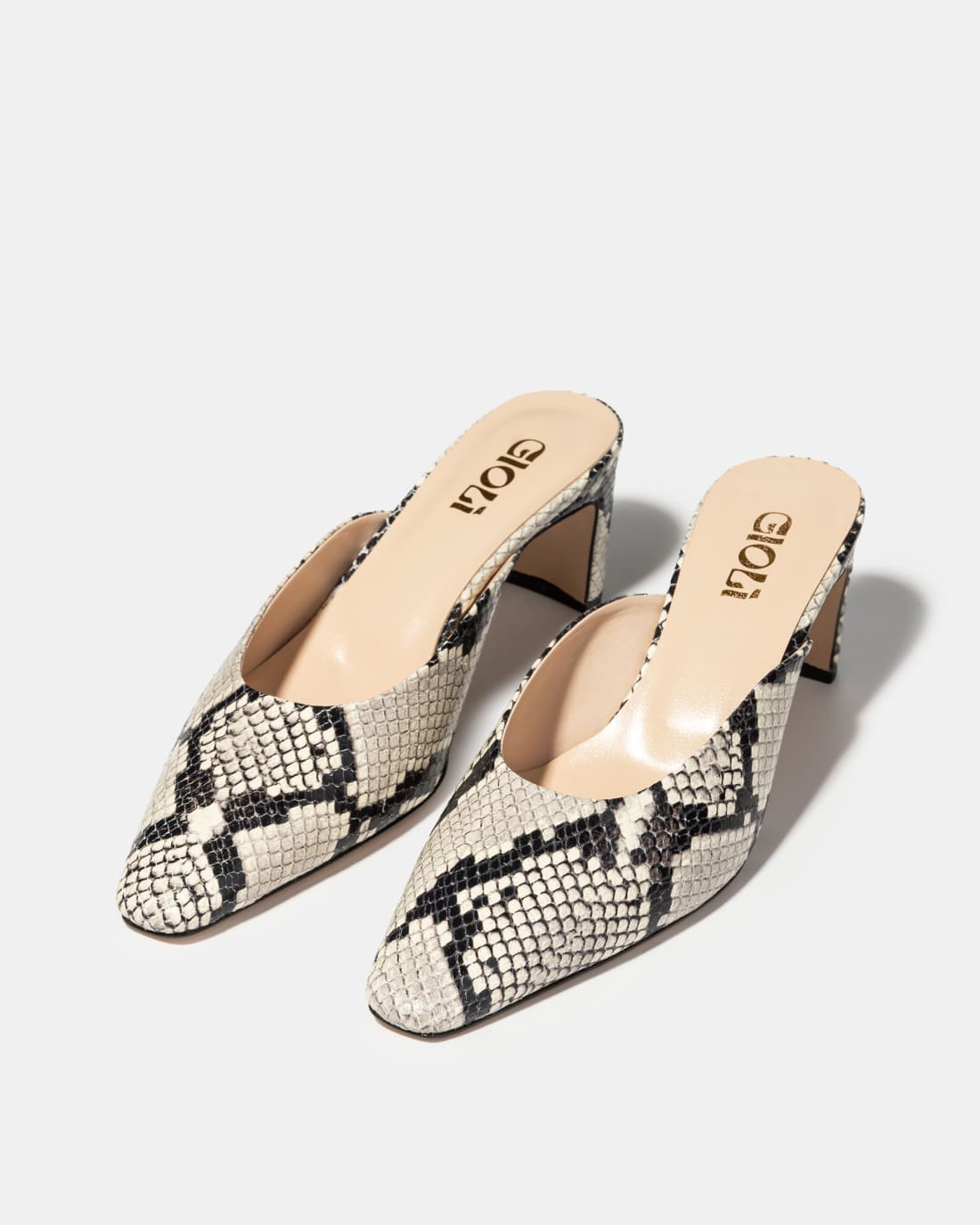 Кожаные мюли с принтом питона - Image 2 of 5