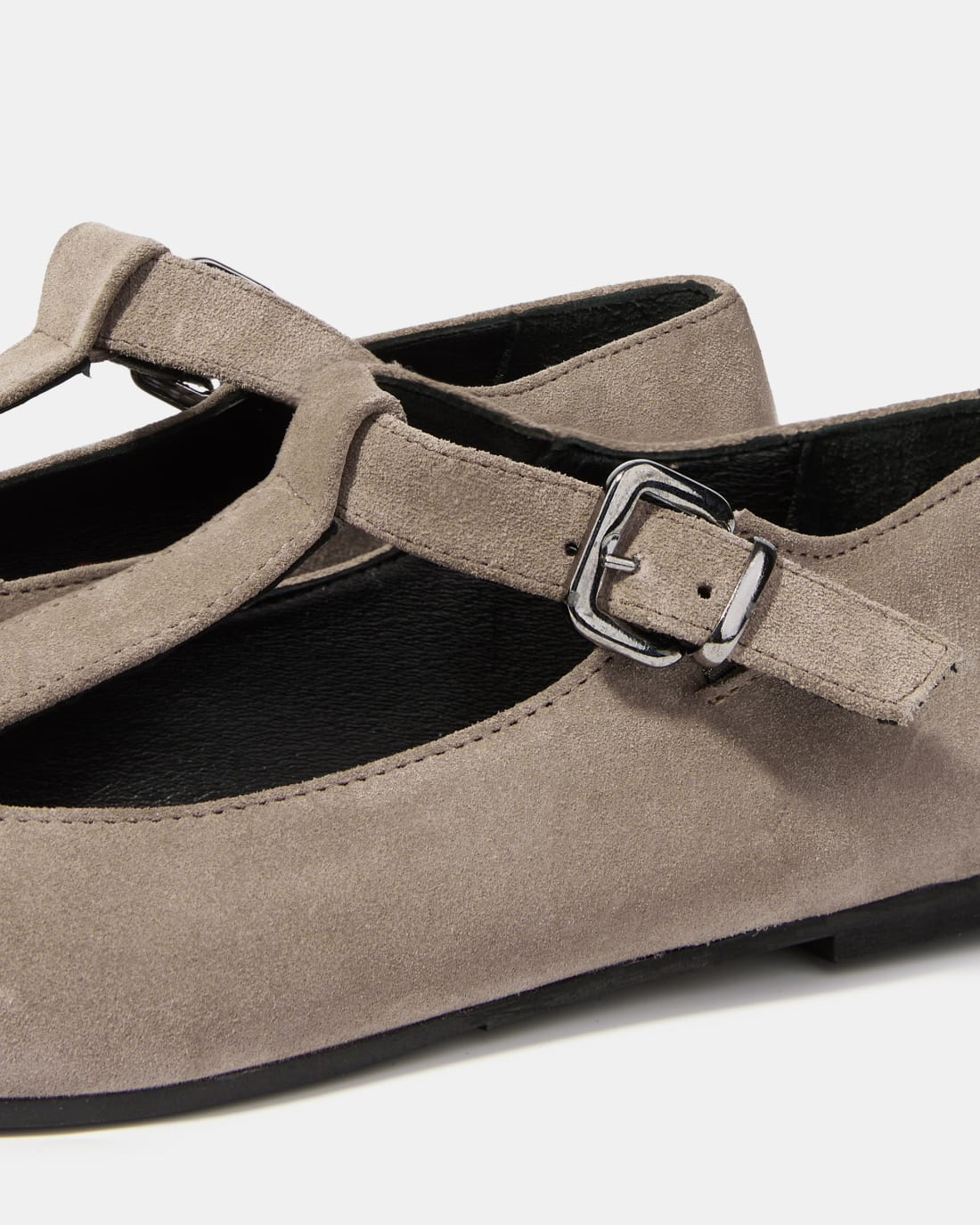 Бежевые балетки из замши - Image 4 of 6