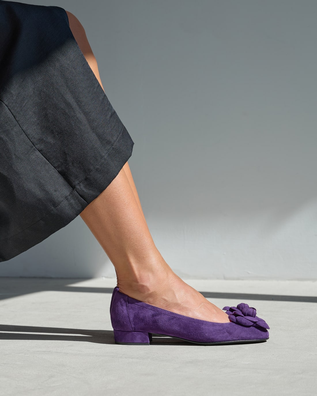 Замшевые фиолетовые туфли - Image 6 of 6