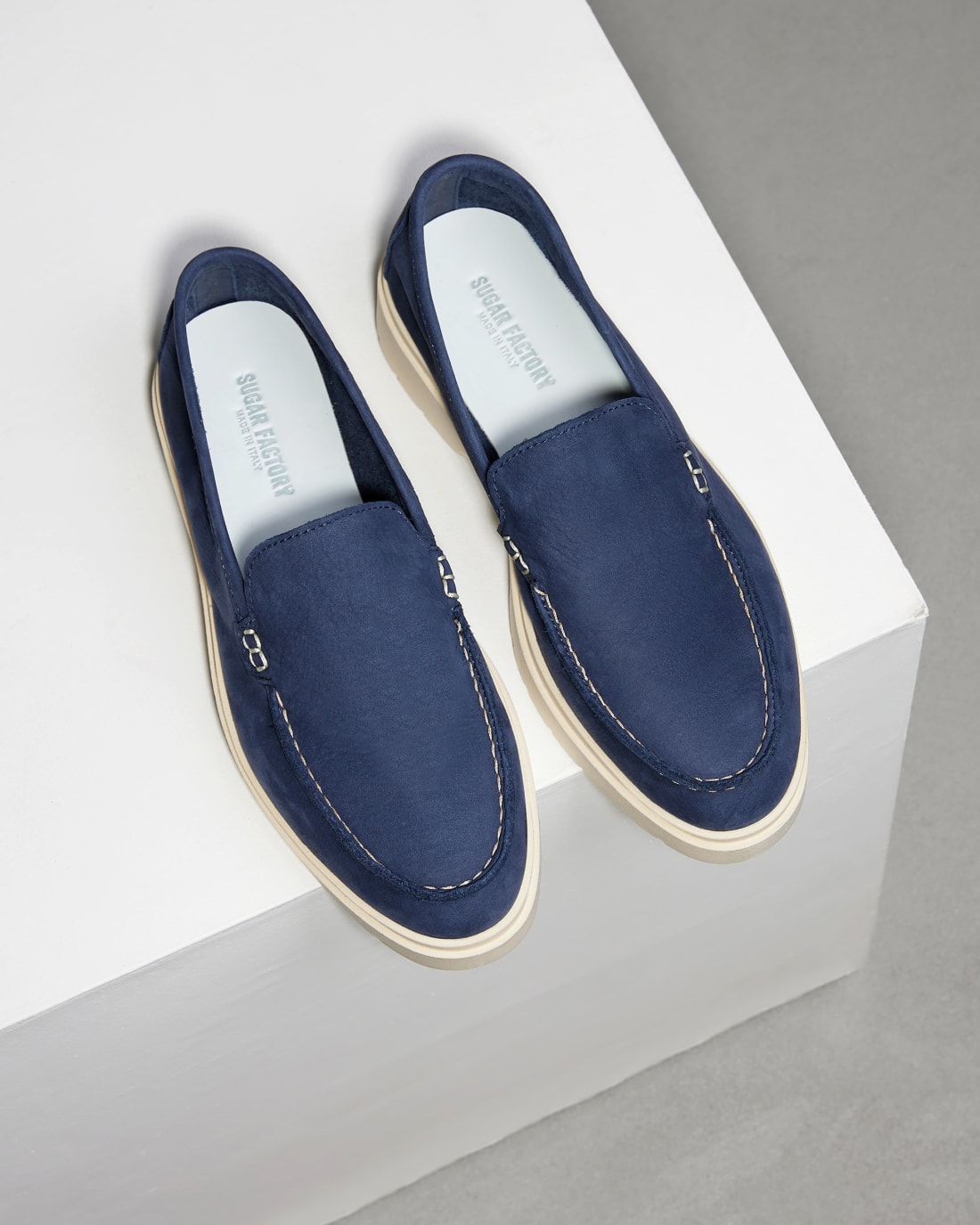 Синие лоферы из нубука - Image 2 of 6