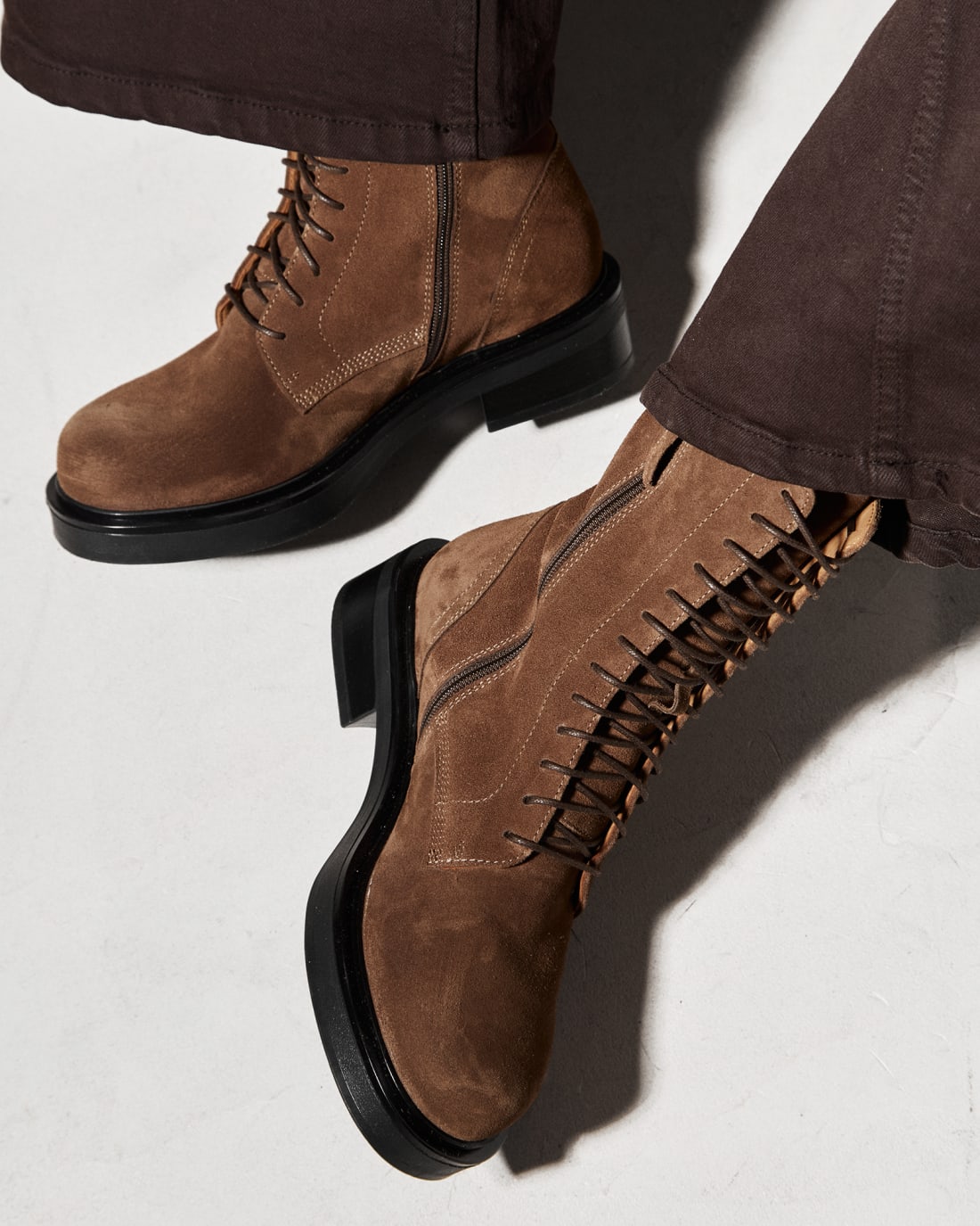 Бежевые замшевые ботинки - Image 3 of 3