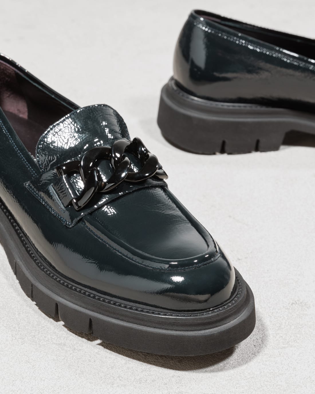 Зеленые лакированные лоферы - Image 4 of 5