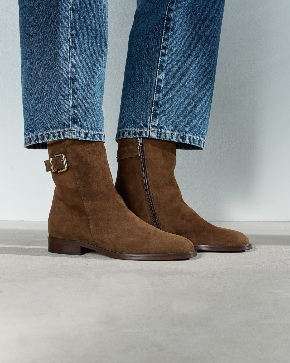 Коричневые замшевые ботильоны - Image 5 of 6